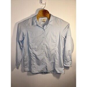 Exofficio Women Button Shirt Long Sleeve Insect Shield XL Light Blue